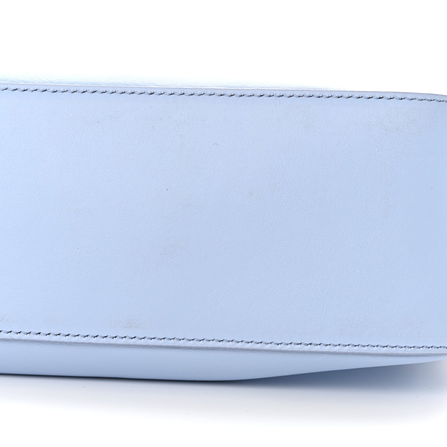 Smooth Calfskin Small Moon Cut Out Shoulder Bag Baby Blue