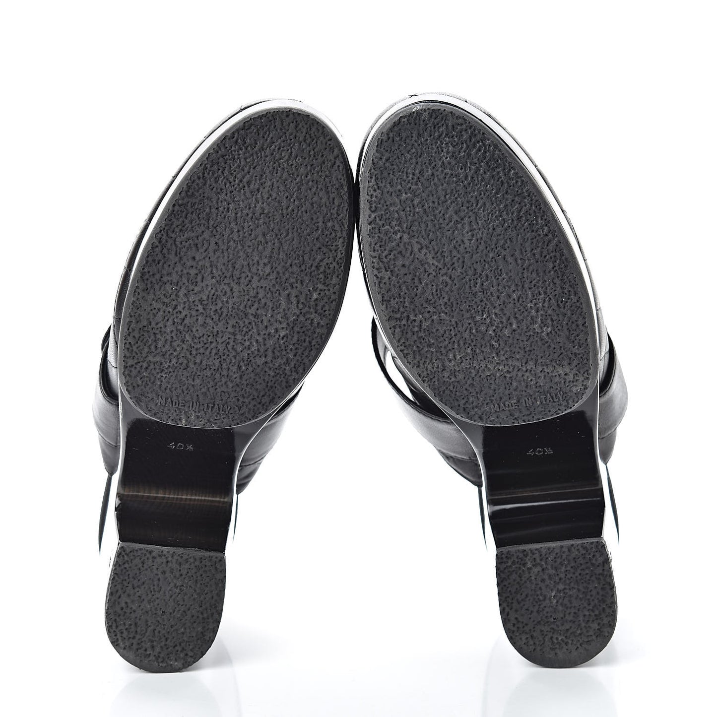 Lambskin Quilted CC Mules 40.5 Black