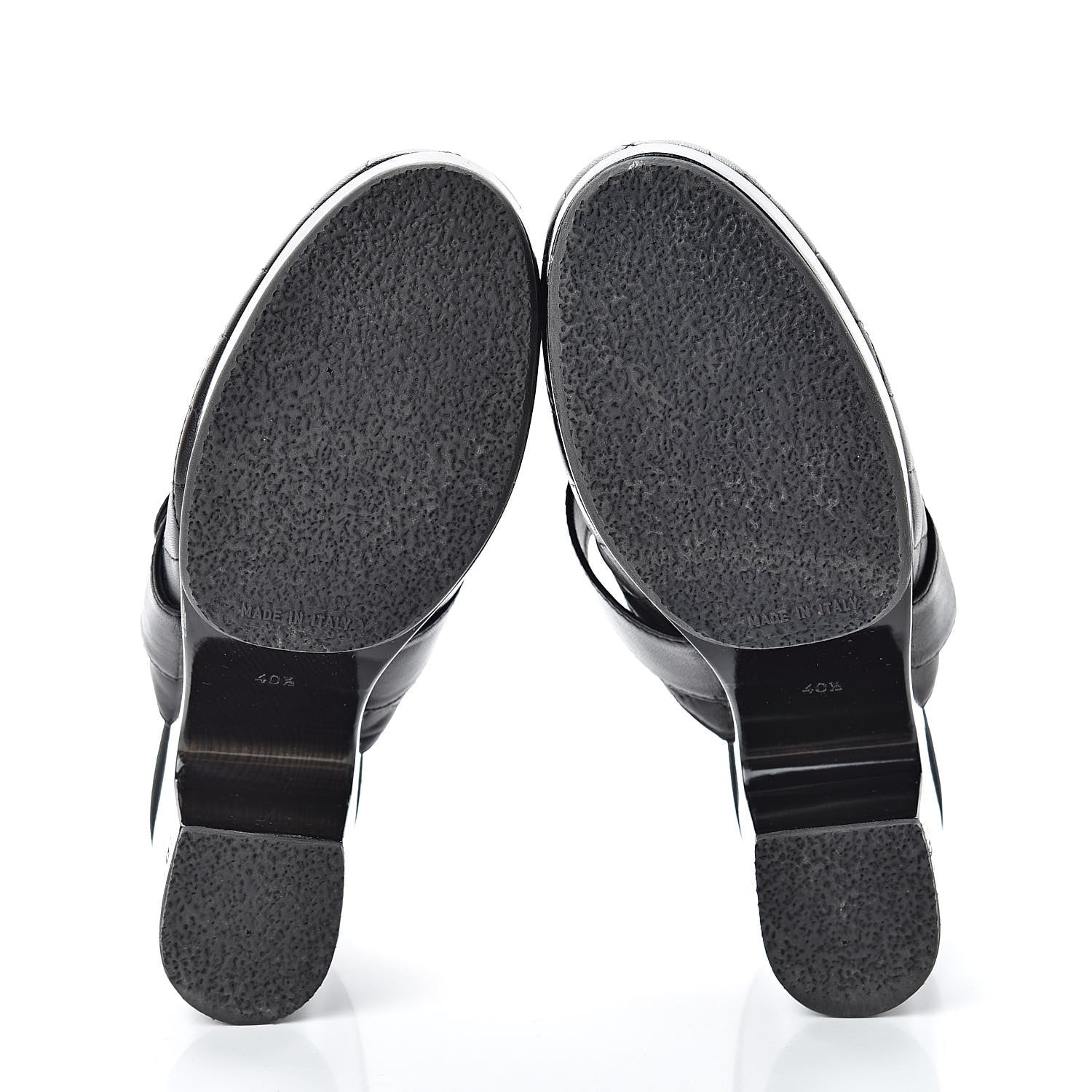 Chanel Lambskin Quilted CC Mules 40.5 Black 5 of 11