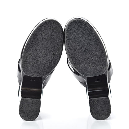 Chanel Lambskin Quilted CC Mules 40.5 Black 5 of 11