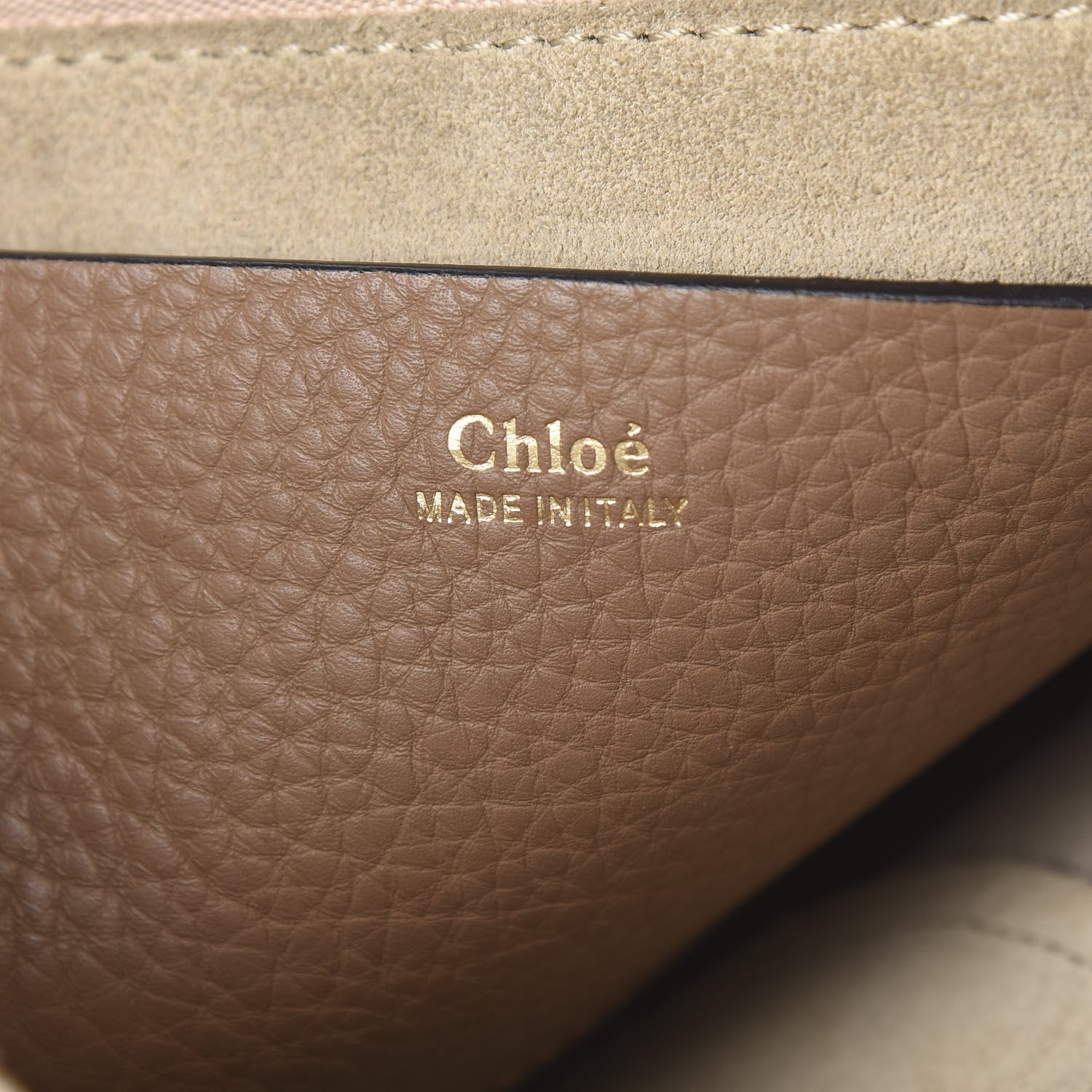 Chloe Grained Calfskin Small Hayley Hobo Nut 6 of 9