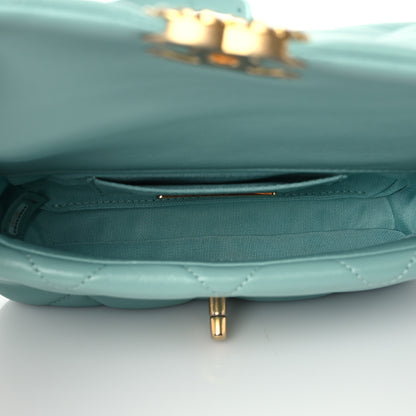 Chanel Lambskin Quilted Chanel 19 Waist Bag Light Blue 5 of 9