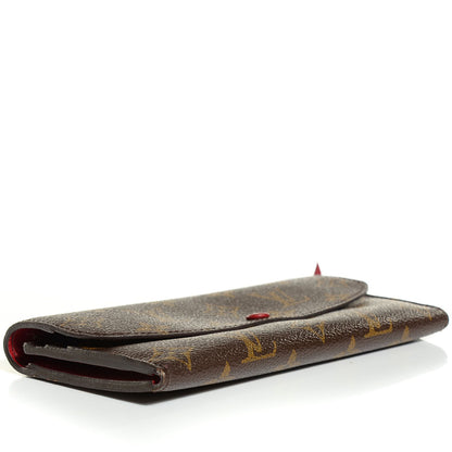 Louis Vuitton Monogram Emilie Wallet Red 4 of 8