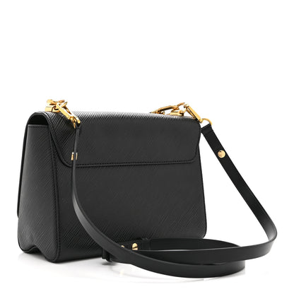 Louis Vuitton Epi Tortoiseshell Twist Shoulder Bag MM Black 3 of 9