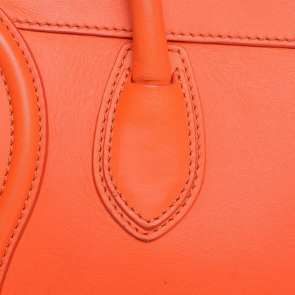Celine Smooth Calfskin Mini Luggage Bright Orange 9 of 15