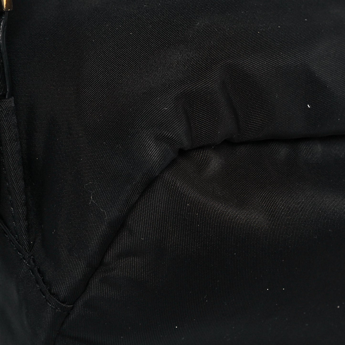 Nylon Vela Saffiano Backpack Black