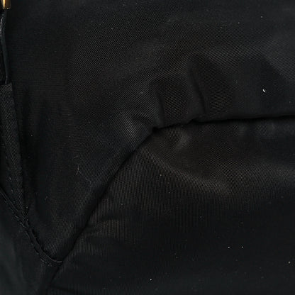 Prada Nylon Vela Saffiano Backpack Black 10 of 11