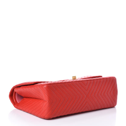 Chanel Sheepskin Chevron Quilted 2.55 Reissue 226 Flap Red 4 of 10