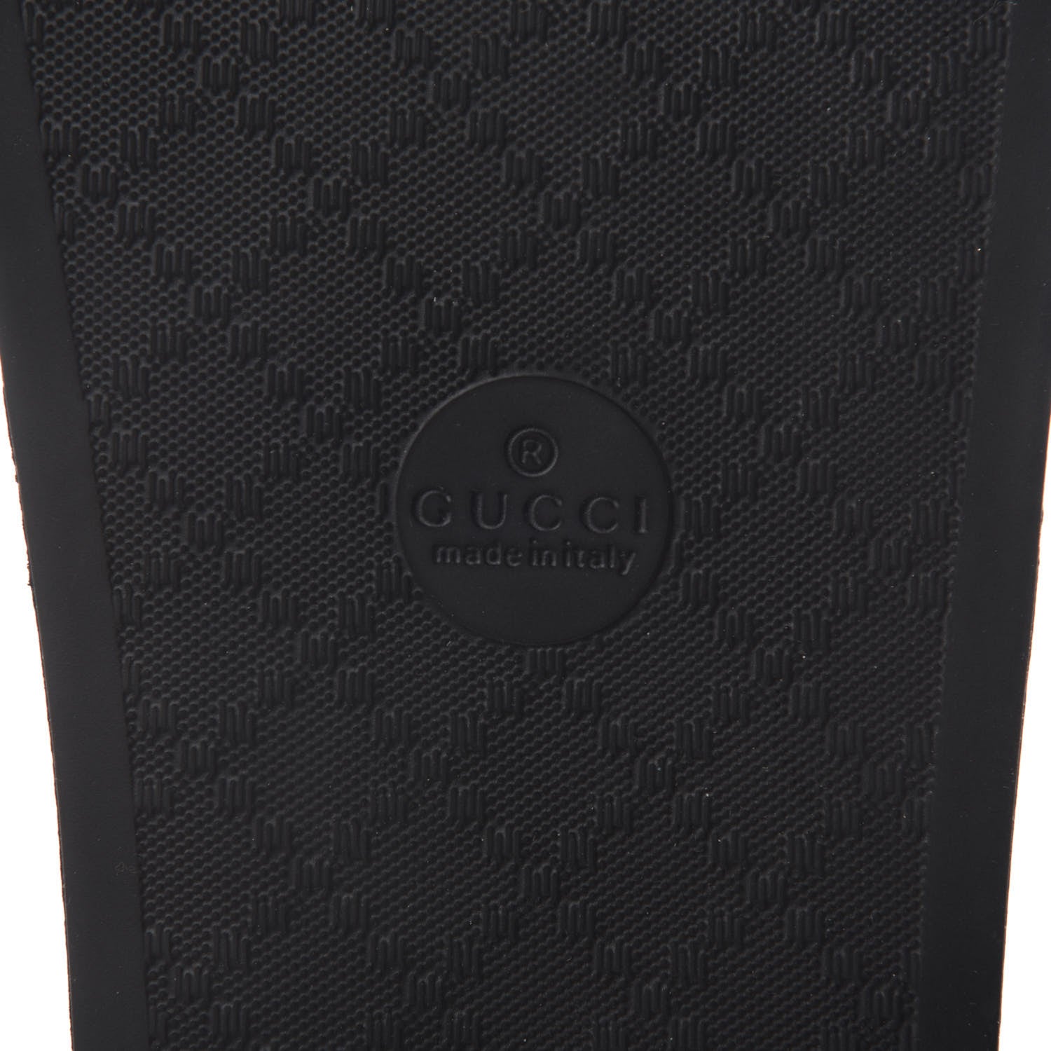 Gucci Rubber Web Mens Pool Slide Sandals 13 Black Mystic White Hibiscus Red Marine 6 of 8