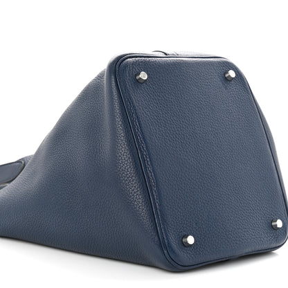 Hermes Taurillon Clemence Picotin Lock 22 MM Bleu De Prusse 9 of 10