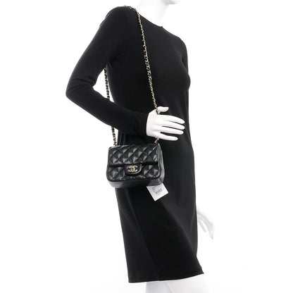 Chanel Caviar Quilted Mini Square Flap Black 2 of 8