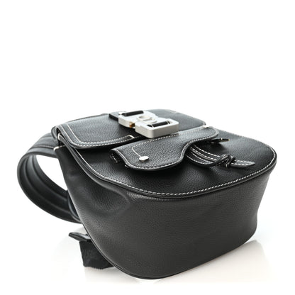 Christian Dior Grained Calfskin Mini Saddle Backpack  Black 4 of 10