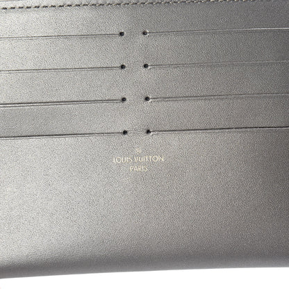 Louis Vuitton Calfskin Felicie Card Holder Insert Champagne Metallise 6 of 6