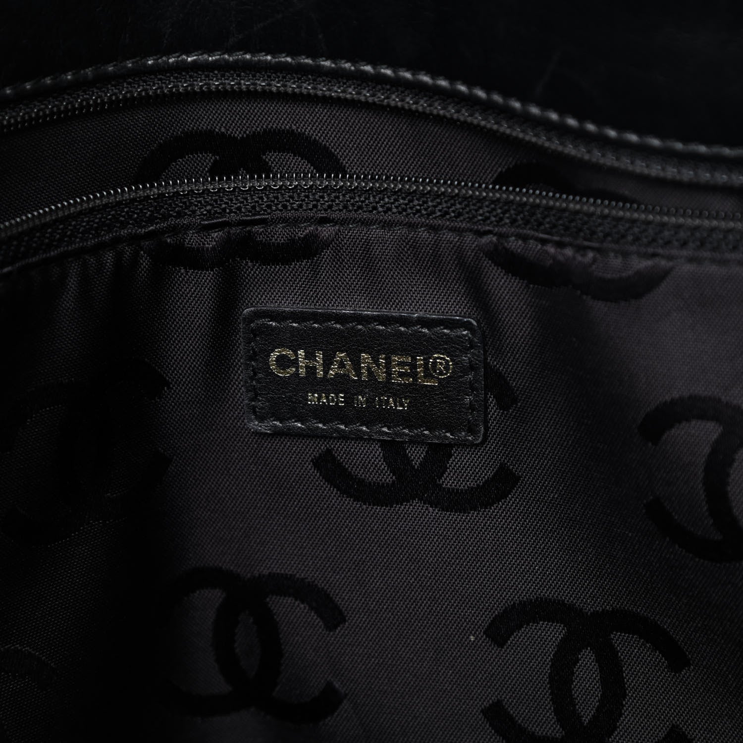 Chanel Calfskin Wild Stitch Large Tote Black 6 of 16