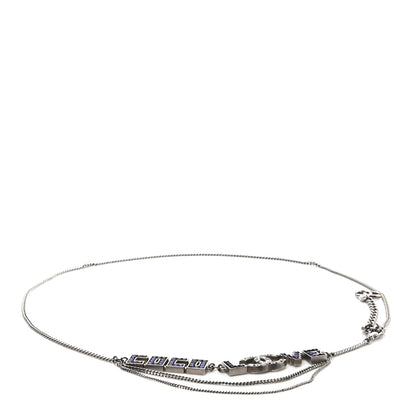 Chanel Crystal CC Coco Love Belt Silver Purple 2 of 7