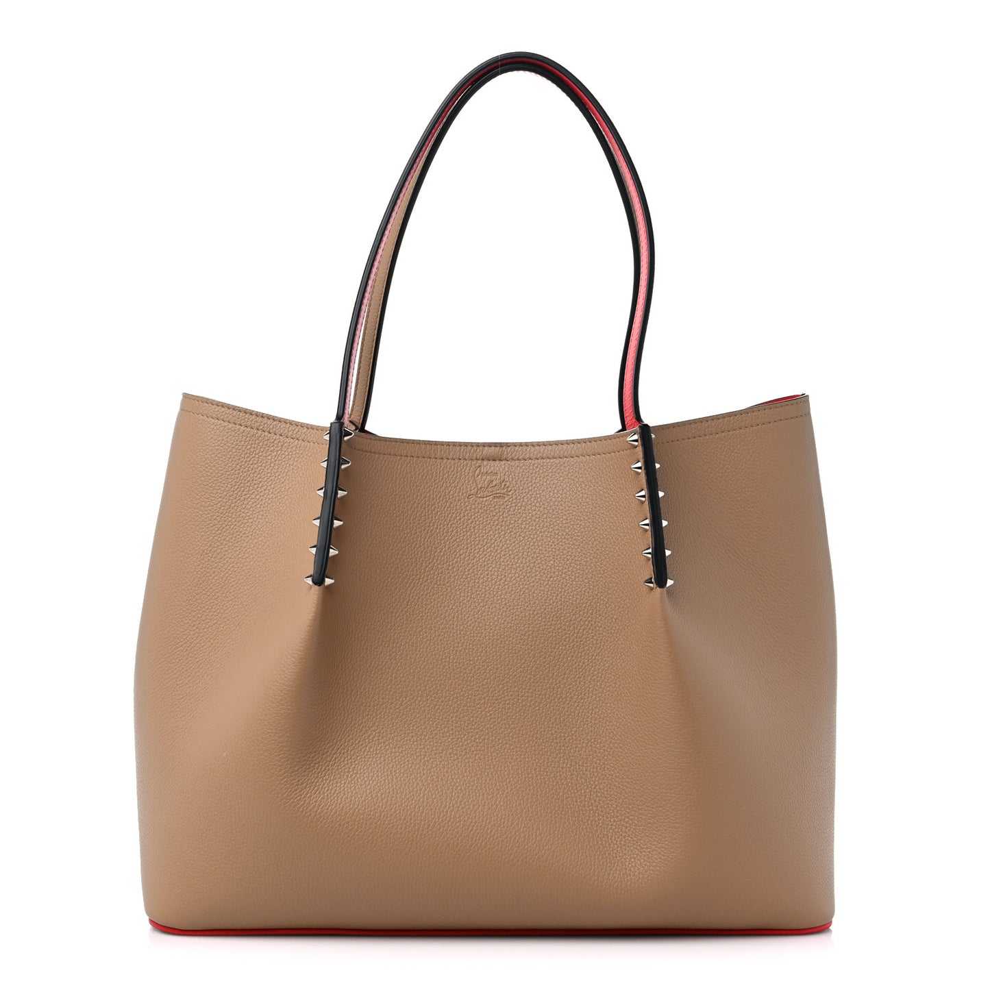 Calfskin Empire Large Cabarock Spikes Tote Fennec