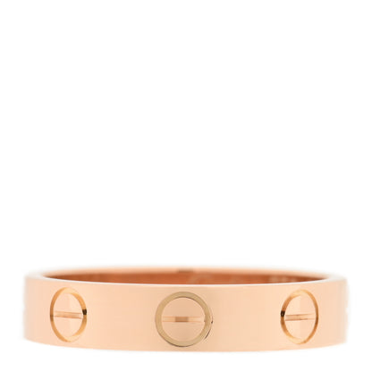 Cartier 18K Pink Gold 3.5mm LOVE Wedding Band Ring 48 4.5 1 of 4