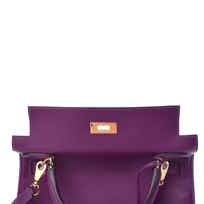 Hermes Evercolor Kelly Retourne 28 Anemone 20 of 40