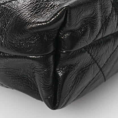Chanel Shiny Crumpled Calfskin Quilted Pearl Mini Chanel 22 Black 9 of 10