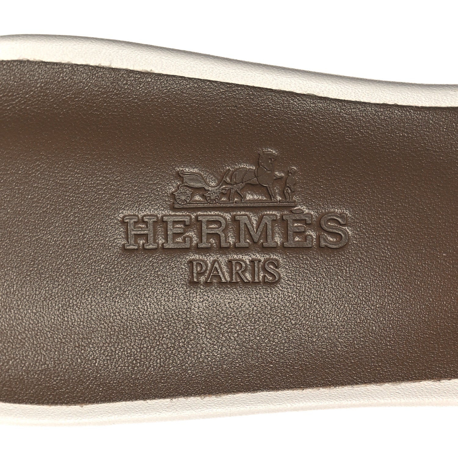Hermes Calfskin Oasis Sandals 36 White 9 of 9