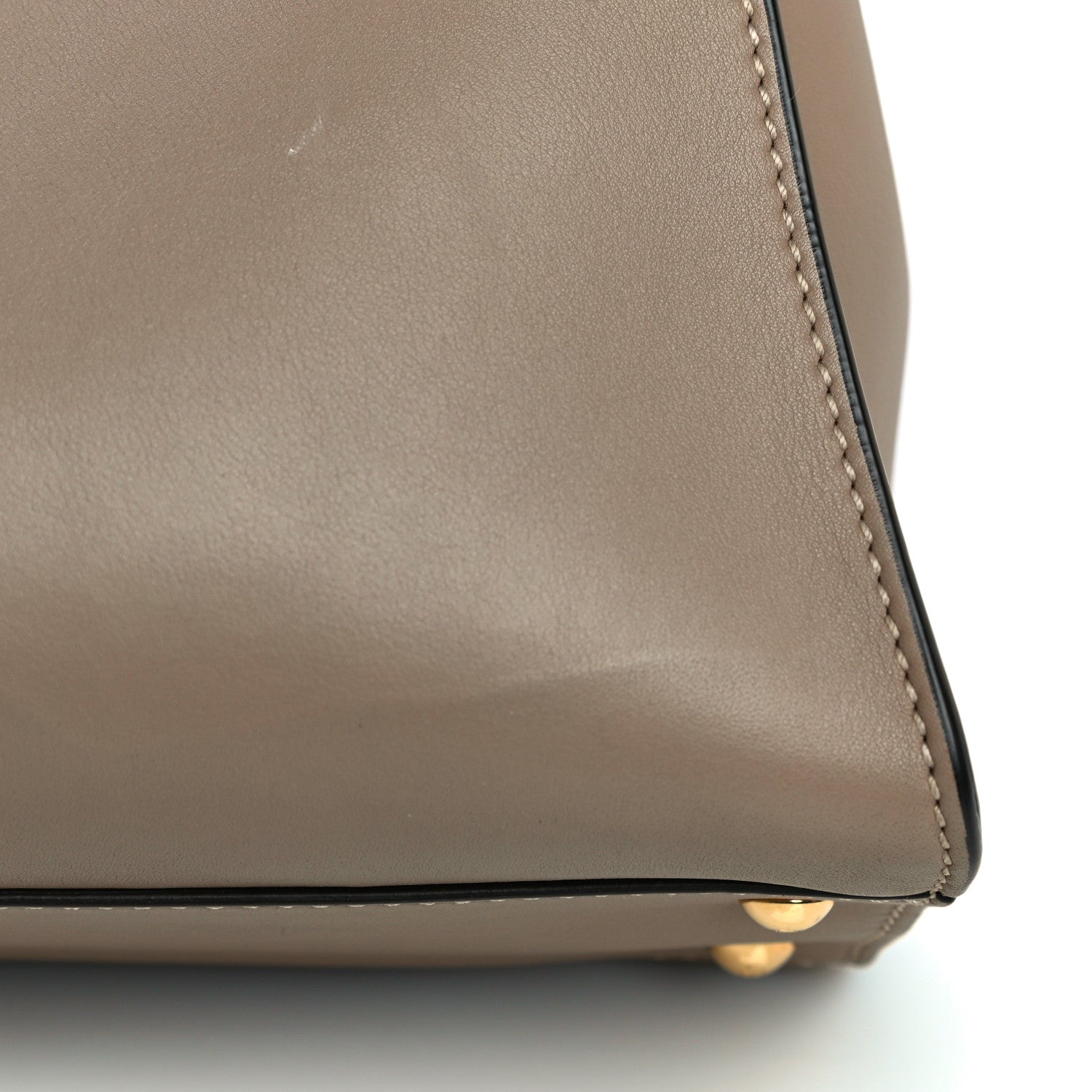 Fendi Vitello Seta Plexiglass Tortoise Medium Peekaboo Iconic Satchel Tortora 18 of 21