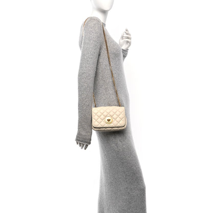 Versace Nappa Quilted Small Medusa Chain Crossbody White 2 of 12