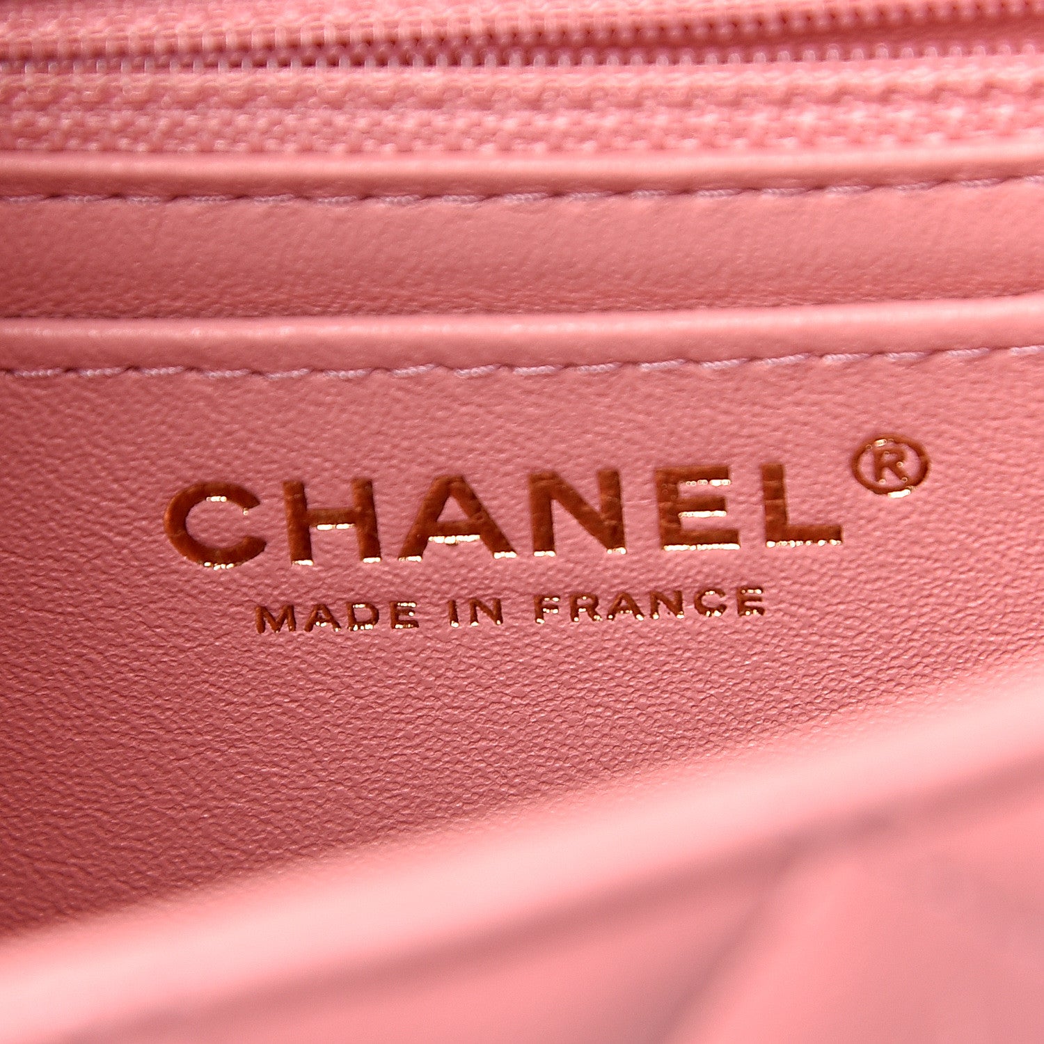 Chanel Lambskin Quilted Mini Rectangular Flap Pink 6 of 17