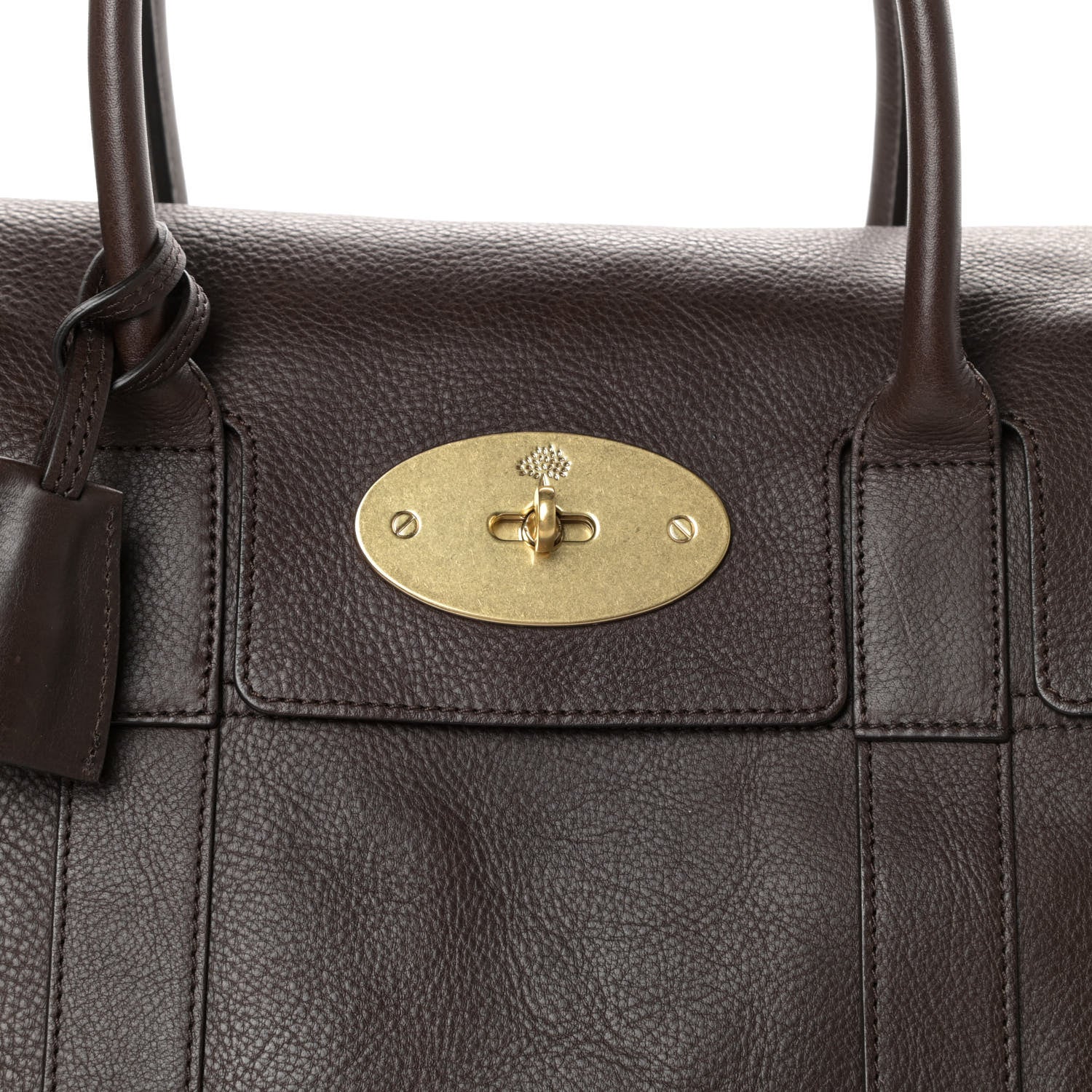 Mulberry Classic Grain Calfskin Bayswater Chocolate 7 of 9