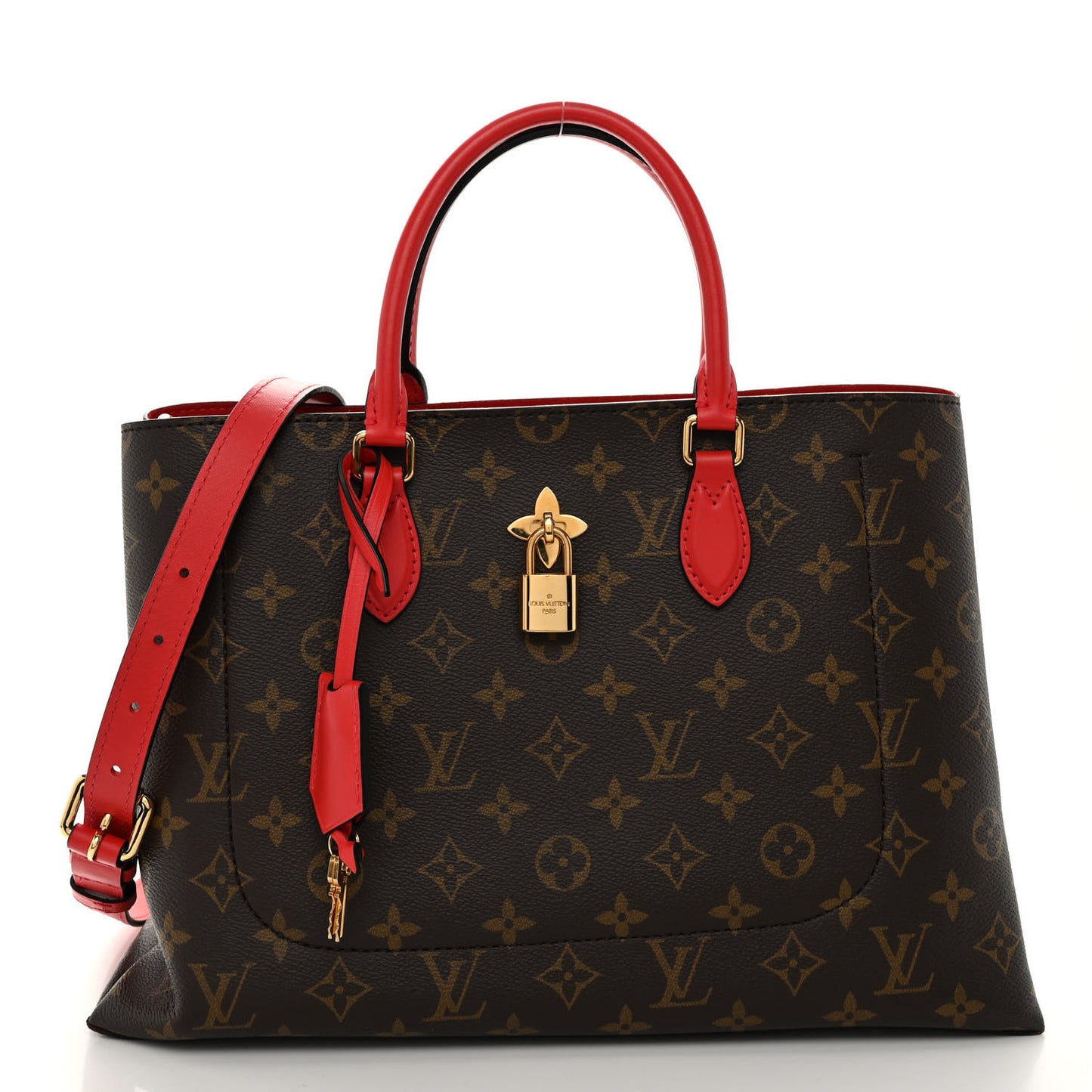 Monogram Flower Tote Coquelicot