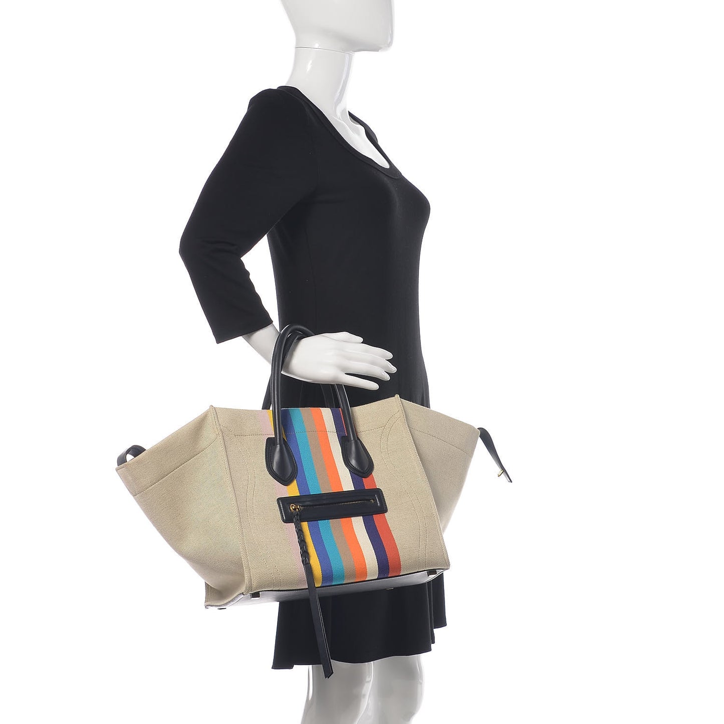 Cotton Canvas Medium Phantom Luggage Multicolor