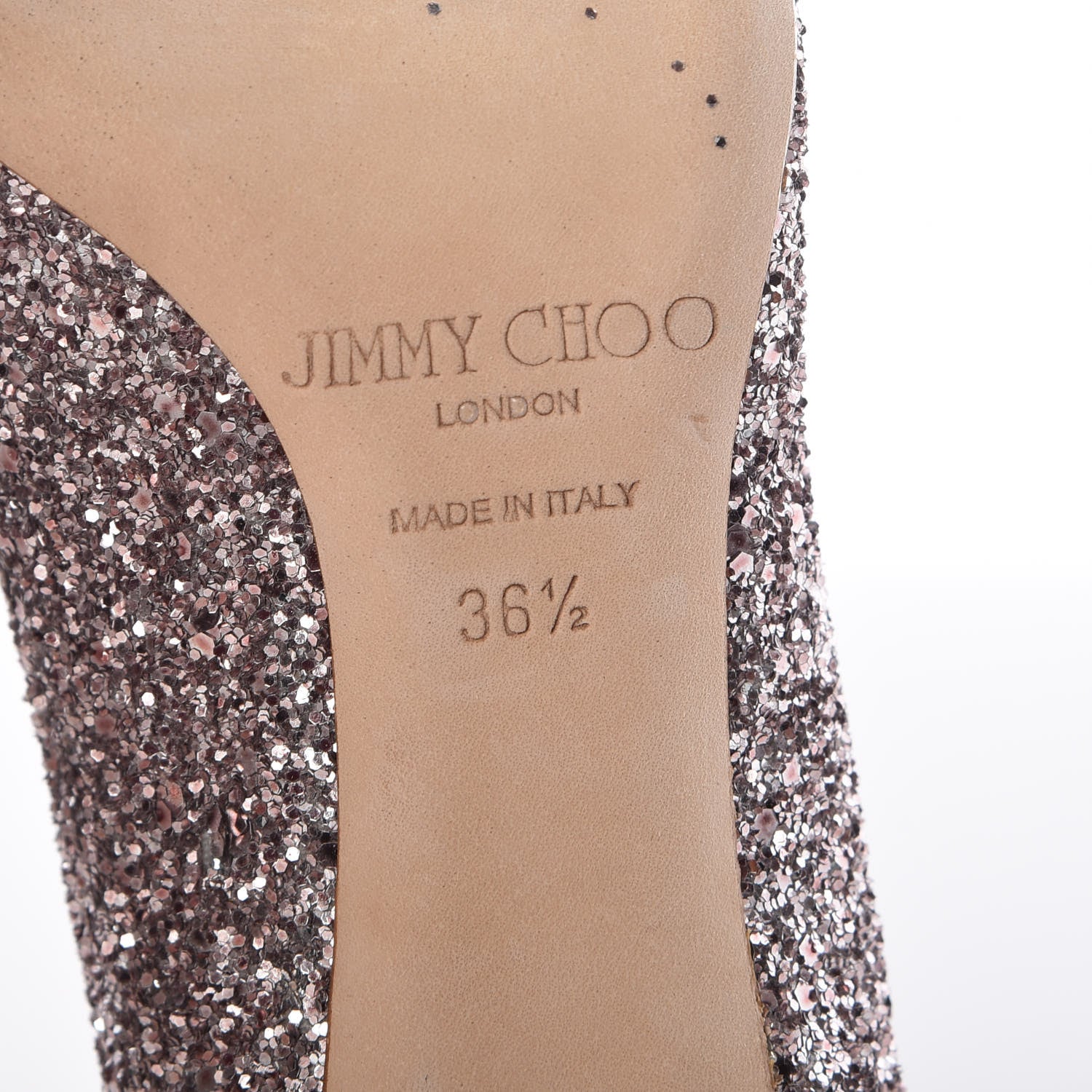 Jimmy Choo Glitter Pointy Toe Romy 85 Pumps 36.5 Pink 8 of 15