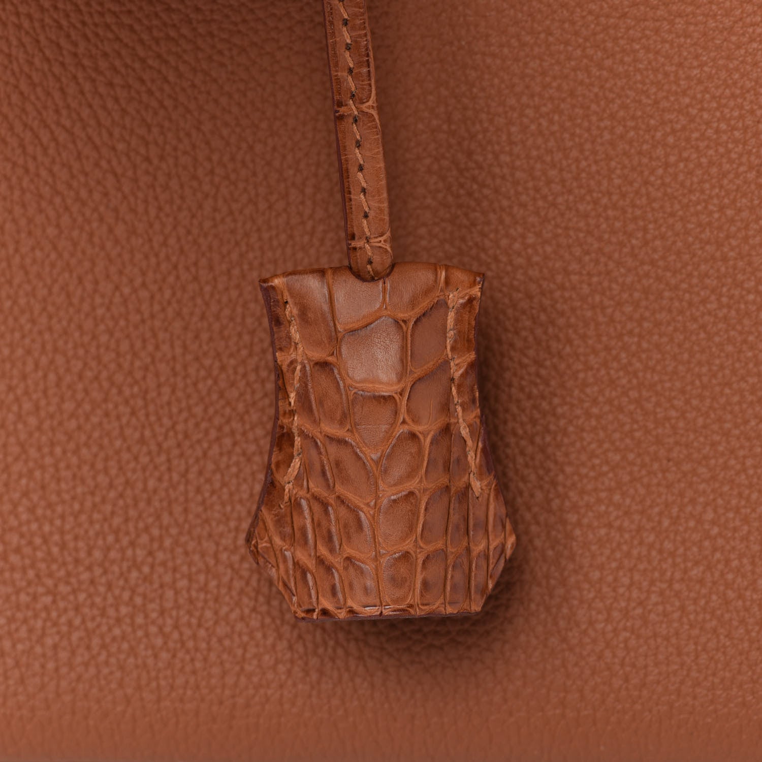 Hermes Togo Matte Alligator Birkin Touch 25 Gold 32 of 34