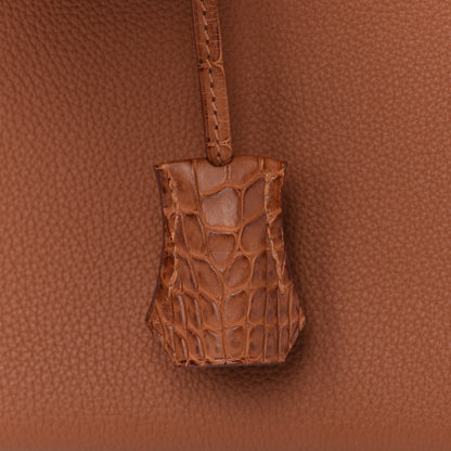 Hermes Togo Matte Alligator Birkin Touch 25 Gold 32 of 34