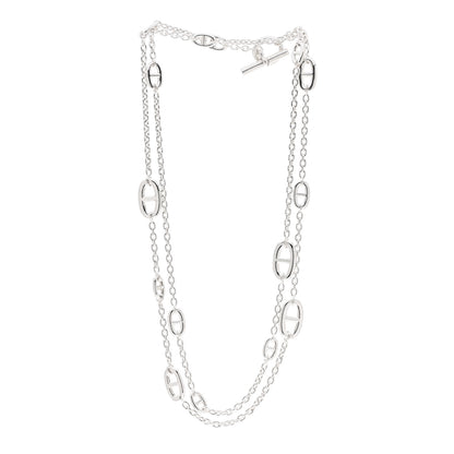Hermes Sterling Silver Farandole Necklace 120 3 of 5