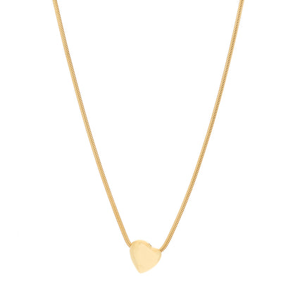 Tiffany 18K Yellow Gold Heart Pendant Necklace 1 of 5
