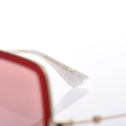 Gucci Acetate Oversize Square Frame GG0106S Red 6 of 7