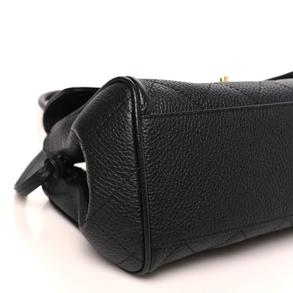 Chanel Grained Calfskin Stitched Urban Essentials Small Shopping Bag Black 9 of 10