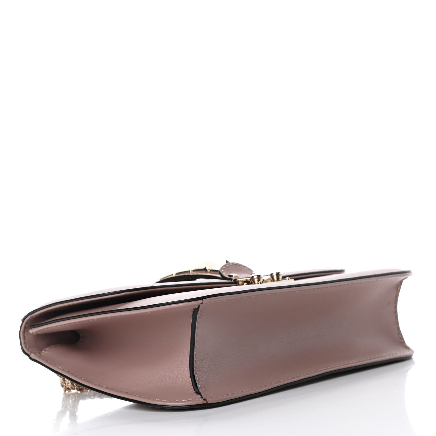 Valentino Garavani Vitello Medium Glam Lock Rockstud Flap Poudre 3 of 4