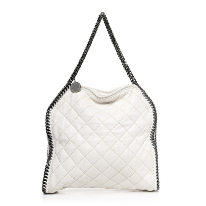 Stella McCartney Shaggy Deer Quilted Small Falabella Tote White 1 of 10