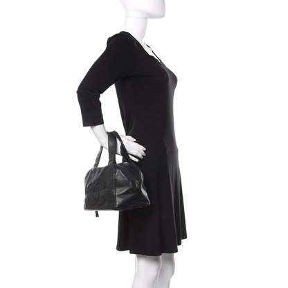 Chanel Caviar Perforated Bowler Black 2 of 10