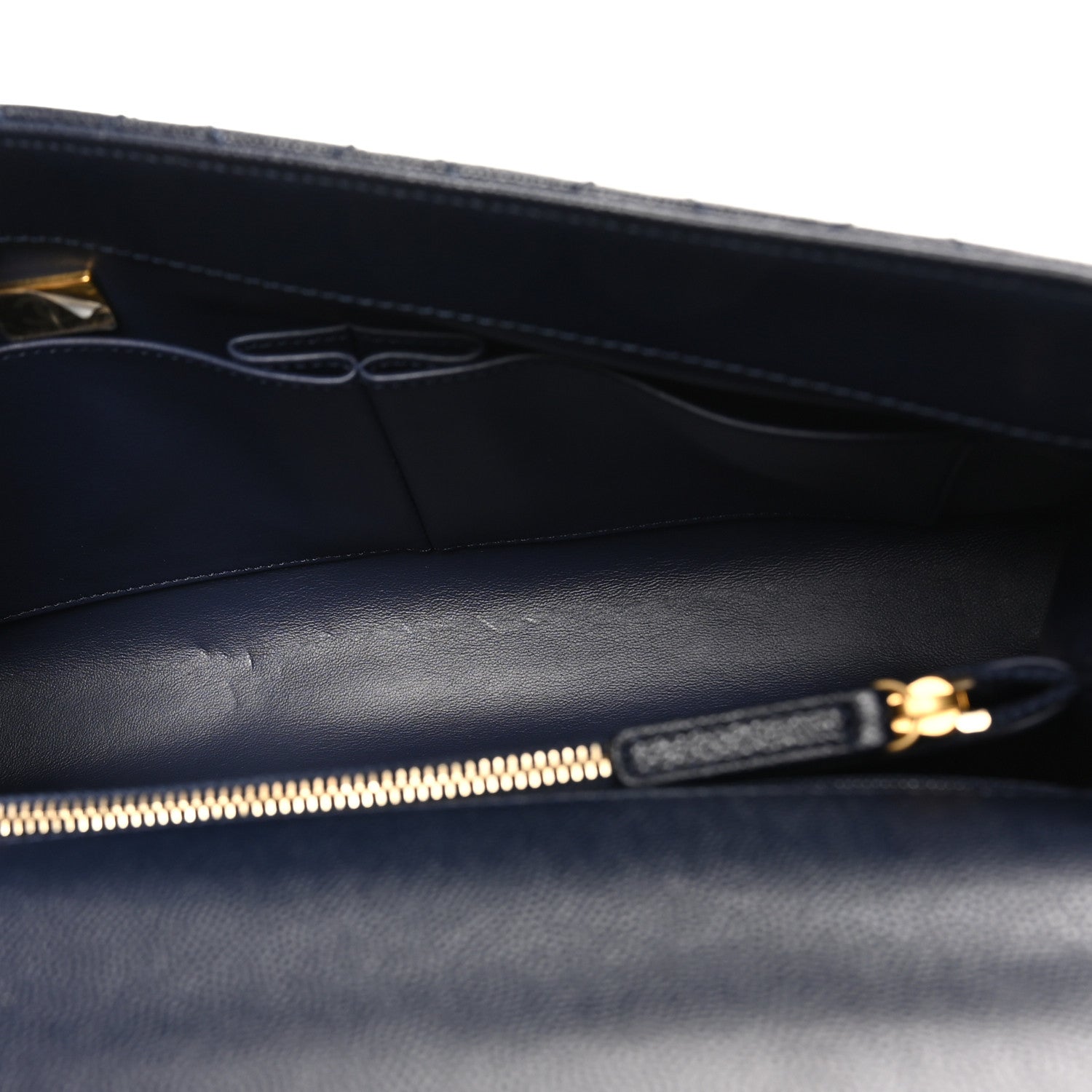 Chanel Caviar Quilted Small Coco Chain Handle Flap Navy Blue 5 of 10