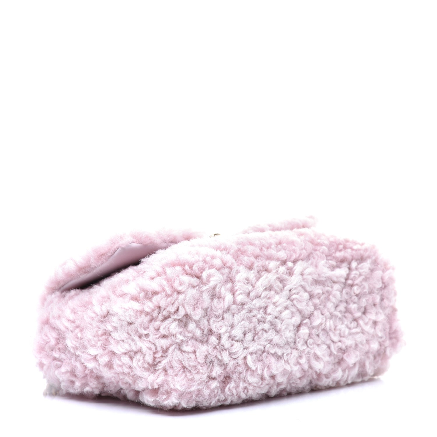 Chanel Shearling Sheepskin Medium 19 Flap Light Pink 4 of 9