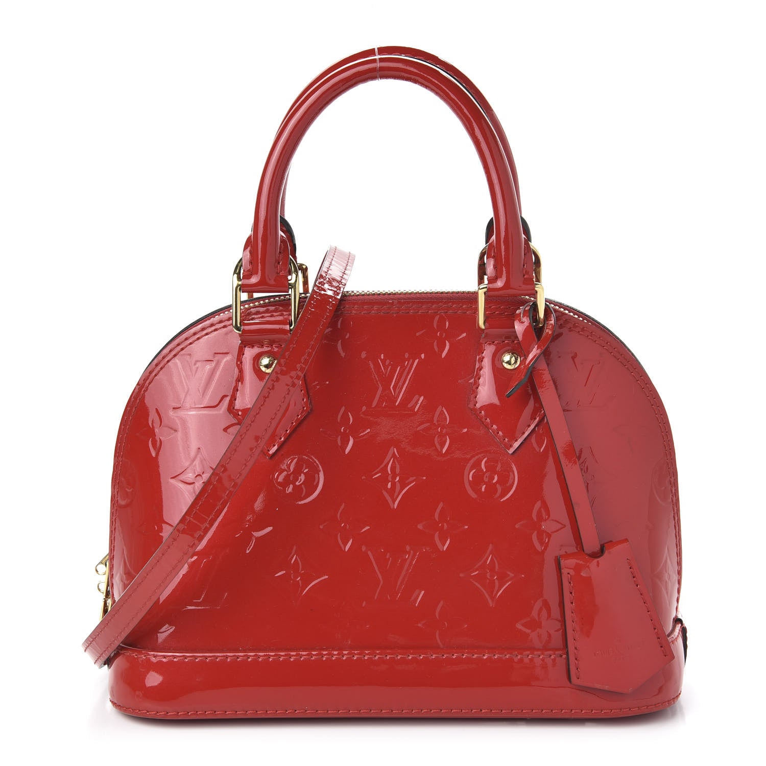 Louis Vuitton Vernis Alma BB Cherry 1 of 10