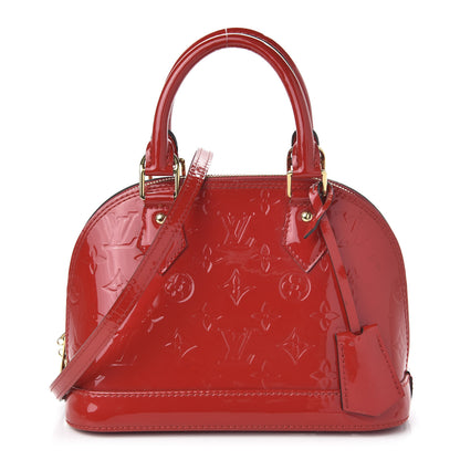 Louis Vuitton Vernis Alma BB Cherry 1 of 10