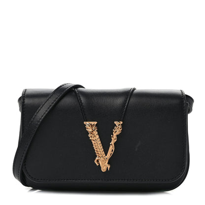Versace Vitello Virtus Crossbody Black 1 of 8
