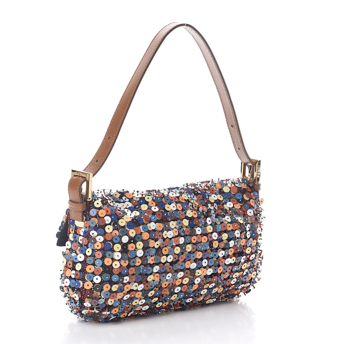 Sequin Embroidered Baguette Multicolor