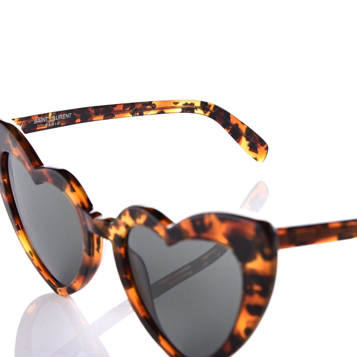Saint Laurent Acetate Heart Frame Loulou SL181 Sunglasses Tortoise 5 of 11