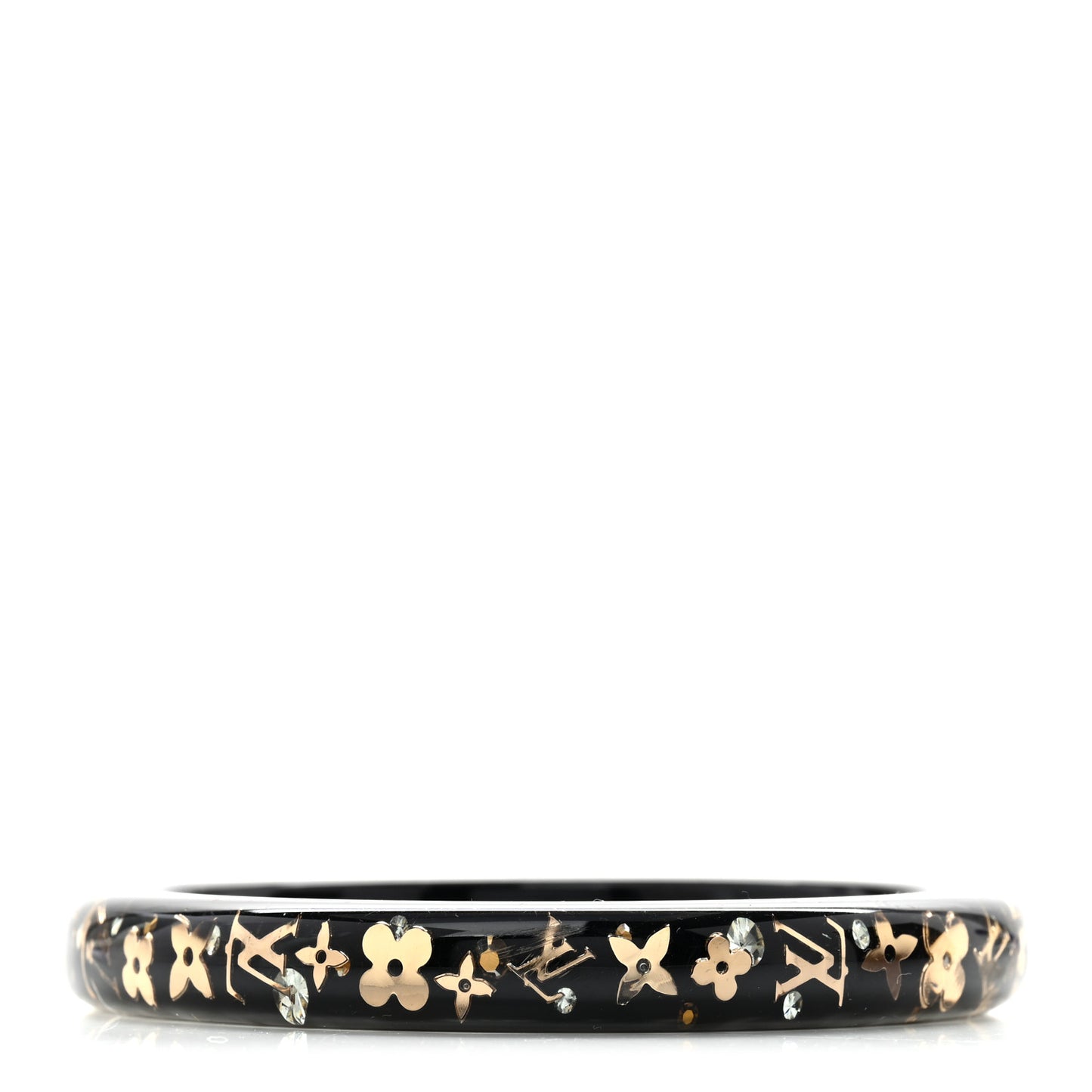 Resin Swarovski Small Inclusion Bracelet Black
