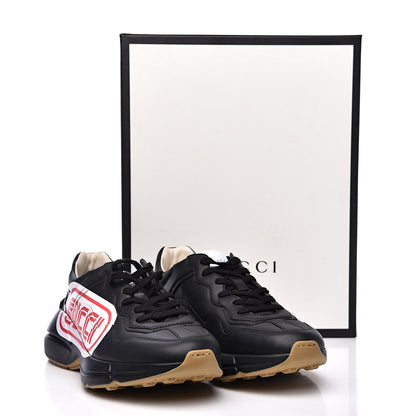 Gucci X SEGA Calfskin Logo Mens Rhyton Sneakers 8 Black 8 of 8