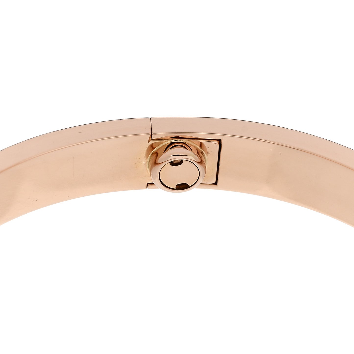 18K Pink Gold 4 Diamond LOVE Bracelet 17